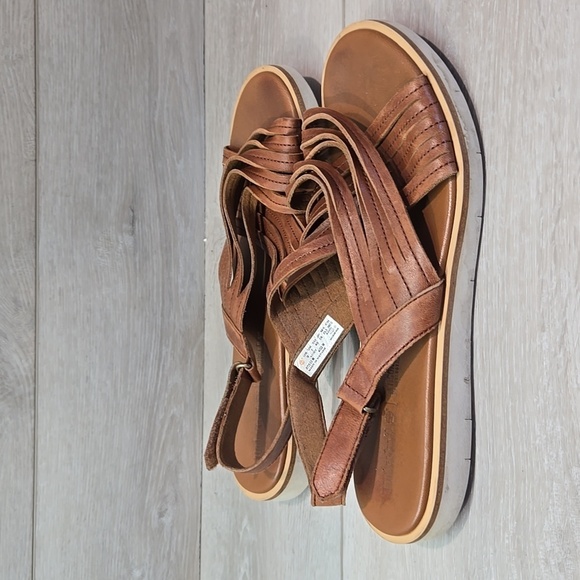 Timberland Women Leather Sensor flex Leather Slide Sandals shoes 9 - Picture 3 of 12